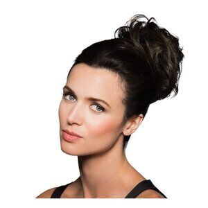 HairDo Highlight Wrap for Women, Easy Style Synthetic Hair, R2 R6 Ebony - Heat S